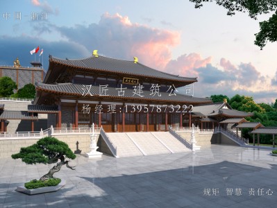 惠安寺庙建筑大殿施工方案设计图