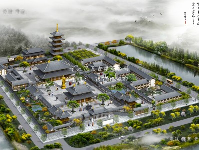 惠安寺庙建筑总体规划方案