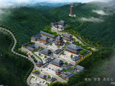 惠安龙王寺古建规划设计布局图